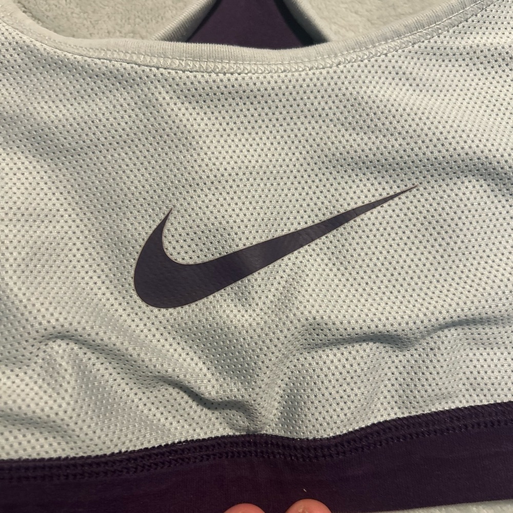*4/$20* Nike Dri fit purple/gray reversible sports bra women’s size medium - Picture 5 of 6